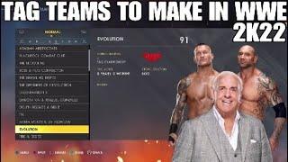 TAG TEAMS TO CREATE IN WWE 2K22