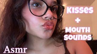 ASMR| Kisses & Mouth Sounds (slight hand movements)