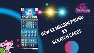 Brand New 2 Million £5 Scratch Cards #close2seven #scratchcards #newscratchcards