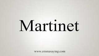 How To Say Martinet