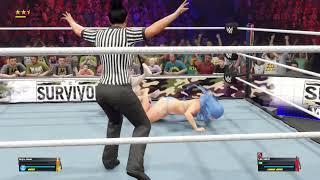 WWE 2K23 Nejire VS Yae Miko Bikini Leg Submission Match