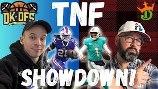 NFL DFS DraftKings Showdown LIVE Strategy For Bills-Dolphins Thursday Night Football