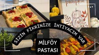 ANINDA BİTEN MİLFÖY PASTA| YENİ DEKORLARIM| SİZİN FİKRİNİZ? ​⁠@yasemin-turgut