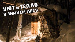 НОЧУЮ в теплой ЗЕМЛЯНКЕ ЗИМОЙ| Делаю ДРОВНИК и навожу УЮТ | Готовлю на ПЕЧИ