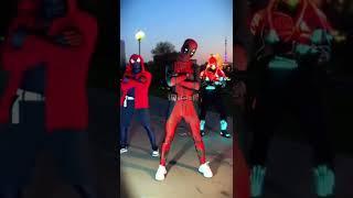 Spider-Man Deadpool and Firefly dance cool #shorts