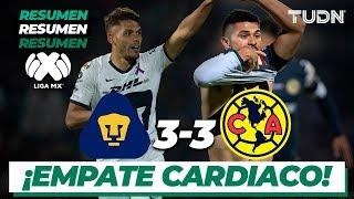 Resumen y Goles | Pumas 3 - 3 América | Liga Mx Clausura 2020 - Jornada 9 | TUDN