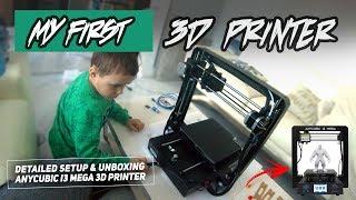 NEW TOY! AnyCubic I3 MEGA 3D Printer - Impressions, Assembly and Figuring the Head Alignment