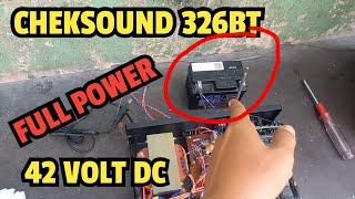 cek sound amplifier 326bt daya aki 12v (42vdc)