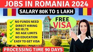 2 LAKH se Jyaada Job Demand in ROMANIA || Schengen Visa 2024