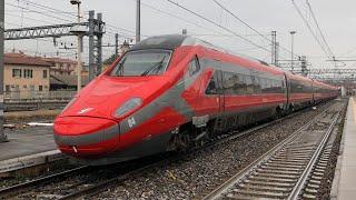 TRENI PASSEGGERI e merci in arrivo, PARTENZA E TRANSITO alla stazione di BRESCIA!