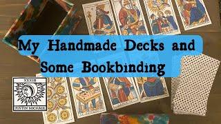 My Handmade Tarot Cards, Jean Dodal, 1701 (by Shell David) and Some Book Mods.