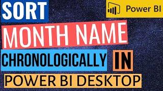 Sort Month (name) chronologically in Power BI desktop