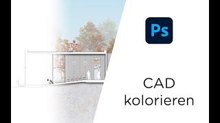 CAD kolorieren Photoshop Tutorial