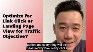 Optimize for Link Click or Landing Page View for Traffic Objective? (FB Ads Objective Tutorial)