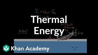 Thermal energy from friction | Work and energy | Physics | Khan Academy