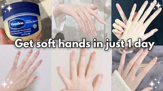 How I GOT SOFT HANDS IN just 1 DAY *naturally*