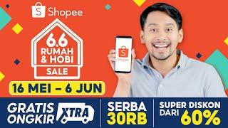 Beli Kebutuhan Rumah Tangga di Shopee 6.6 Rumah & Hobi Sale!