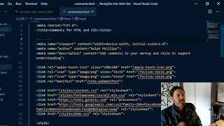 Add HTML and CSS Comments to Your Web Pages