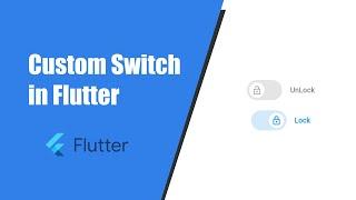 Custom Switch in Flutter | flutter tutorial 