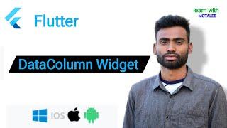 Flutter DataColumn Widget Abdul Motaleb|Learn With Motaleb|Flutter Widget