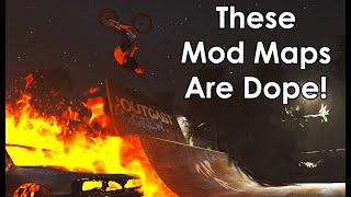 BMX Streets Mod Map Roundup! Burning Cars, Infinite Dirt Jumps, and a Famous High School...