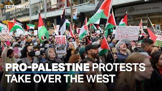 Pro-Palestine protests held in Western countries