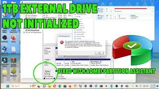 EXTERNAL DISK UNKNOWN OR NOT INITIALIZE | FIXED WITH AOMEI (Tagalog)