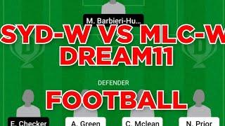 SYD-W vs MLC-W Football team prediction Dream11 win