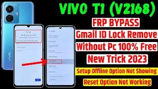 Vivo T1 Frp Bypass Android 13 Update  Setup offline option not showing  Reset option not working