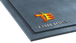 T E Logo design tutorial on pixallab || Ahsan Designs