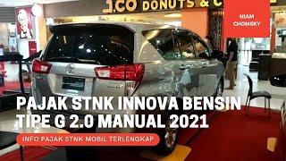 Berapakah Pajak STNK Tahunan Toyota Innova Tipe G Manual Bensin Terbaru 2021?