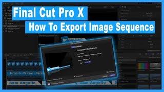 How to export a PNG image sequence From Final Cut Pro X - Blackmagic Design ATEM