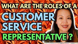 WHAT ARE THE ROLES OF A CUSTOMER SERVICE REPRESENTATIVE? | FREELANCING | WORK FROM HOME |TAGLISH