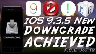 iOS 9.3.5 Downgrade to iOS 9.0 Achieved