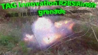 TAG Innovation R2BS Airsoft grenade in action - Срайкбольная граната TAG R2BS в действии