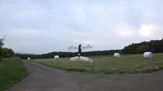 Swiss Aerobotics Hummel VTOL tailsitter powered by AirRails