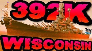 Wisconsin knallt 392K DMG *AMERICAAAA* im "300K Club" ️ in World of Warships 