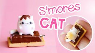 Kawaii S'mores Cat│Polymer Clay Tutorial