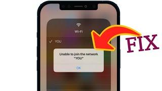 Fix Unable To Join The Network iPhone 2023(WiFi problem iOS)