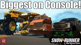 SnowRunner: The BIGGEST TRUCKS on CONSOLES! (Console Gameplay)