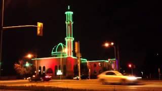 The Islamic foundation of Toronto at night