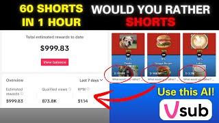 NEW Way To Make Would You Rather Shorts using 1 AI tool