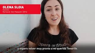 Olena Sloia explica cómo le ayudó Opera (e)Studio