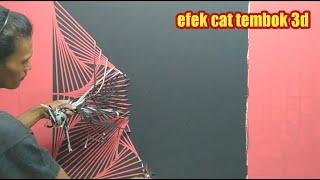 EFEK CAT TEMBOK 3D | CAT TEMBOK 3D ILUSI | MURAL DINDING 3D