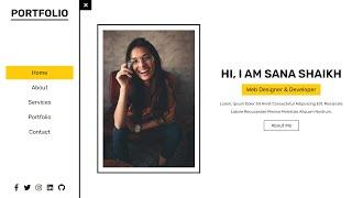 Complete Responsive Personal Portfolio Website Design Using HTML - CSS - JavaScript - PHP - MySQL