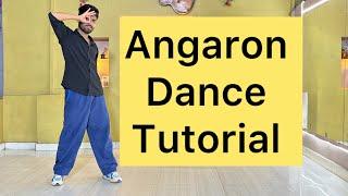 Angaron Hindi Version Song Dance Tutorial Video Pushpa 2 The Rule #alluarjun #pushpa2 #angaron