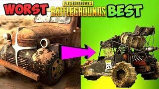 RANKING EVERY VEHICLE IN PUBG FROM WORST TO BEST! - PlayerUnknownsBattlegrounds