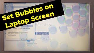 How To Set Bubbles in Laptop | How To Set Bubbles Screensaver | Laptop Bubbles on Screen