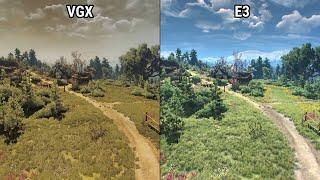 The Witcher 3: Wild Hunt | VGX vs E3 Lighting Mod | Lighting mods Comparsion