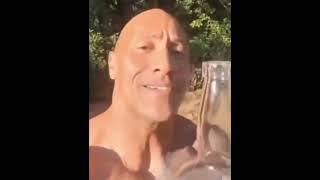 The rock singing happy birthday meme